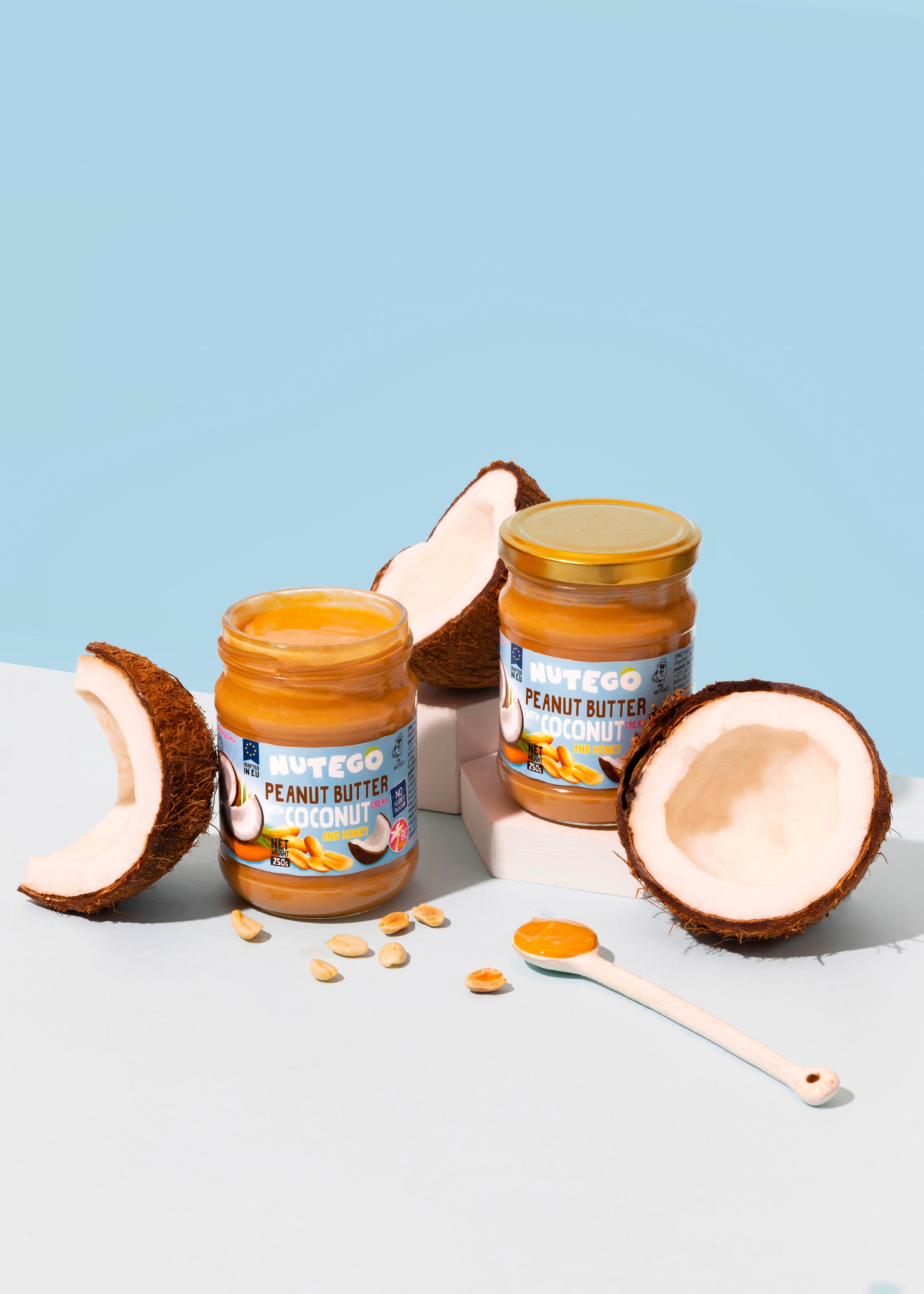 Erdnussbutter mit Kokoscreme & Honig