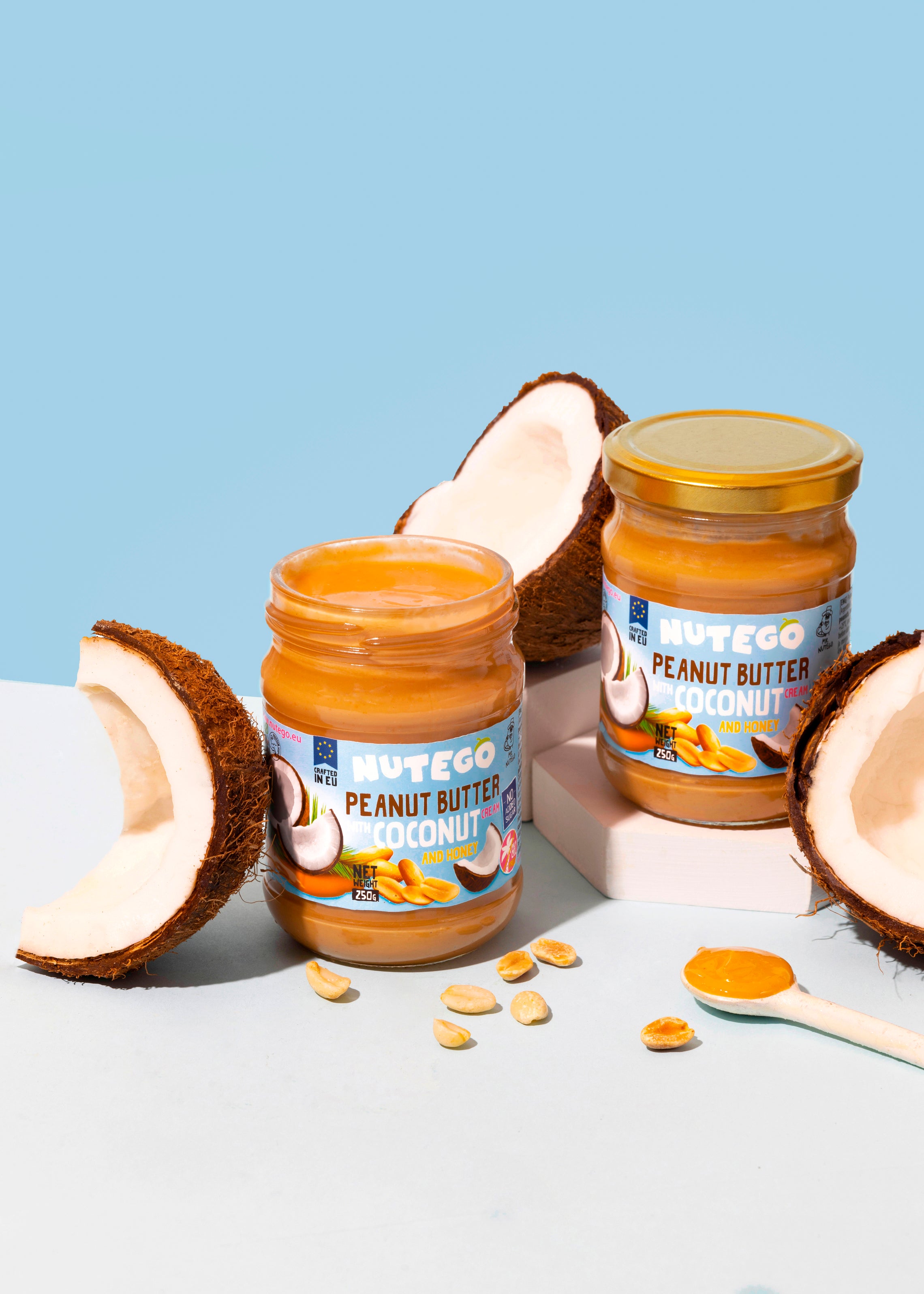 Erdnussbutter mit Kokoscreme & Honig
