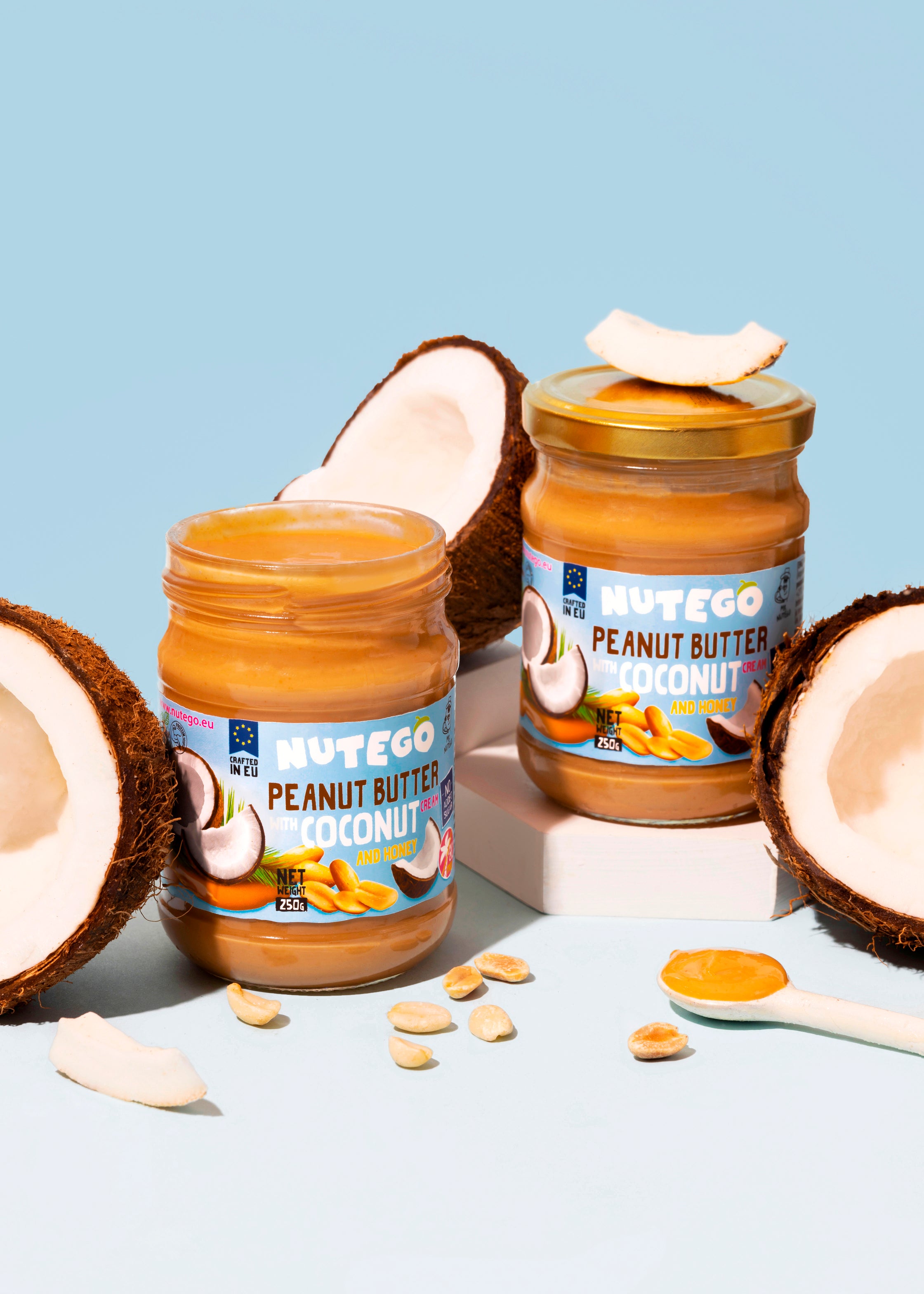 Erdnussbutter mit Kokoscreme & Honig