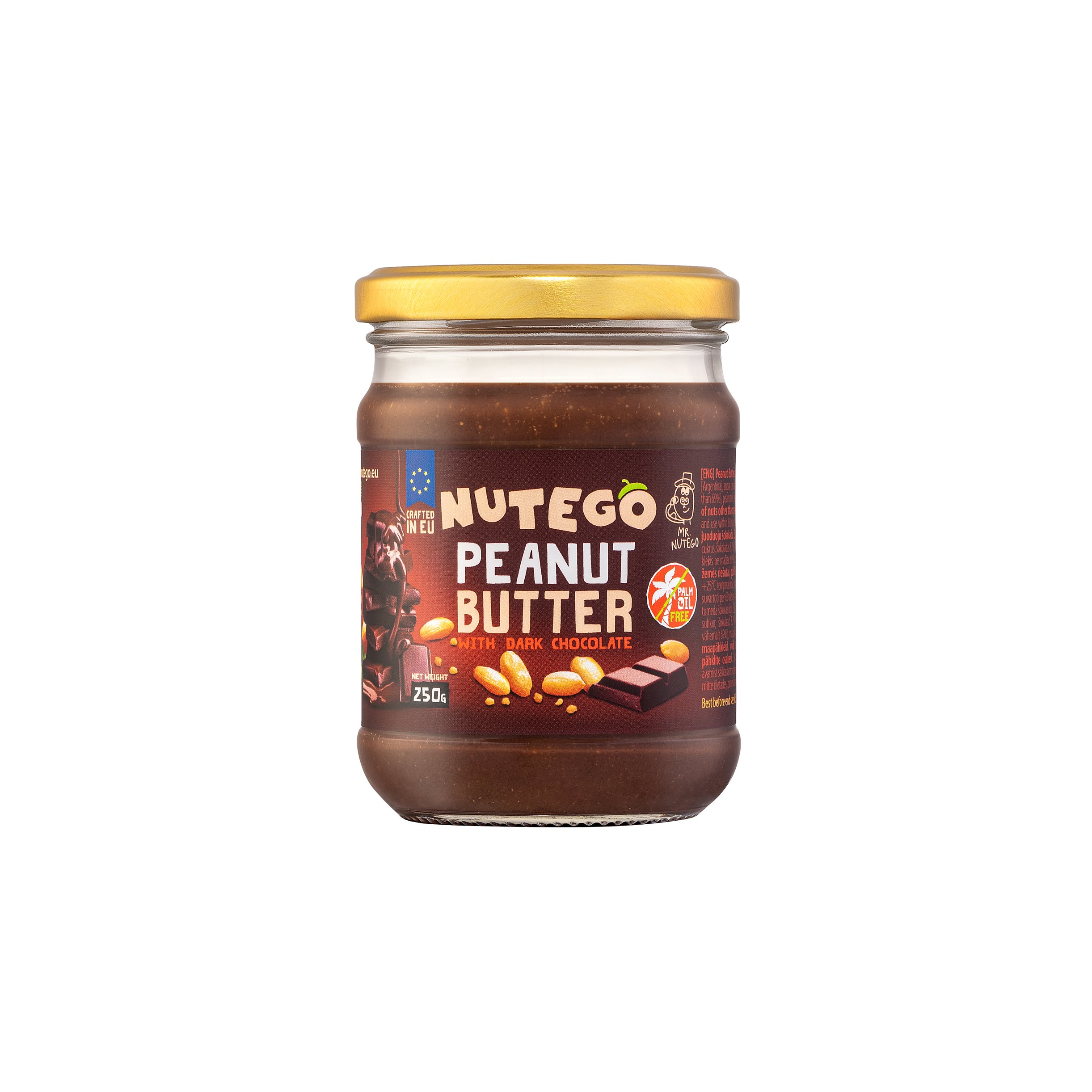 Erdnussbutter mit Zartbitterschokolade