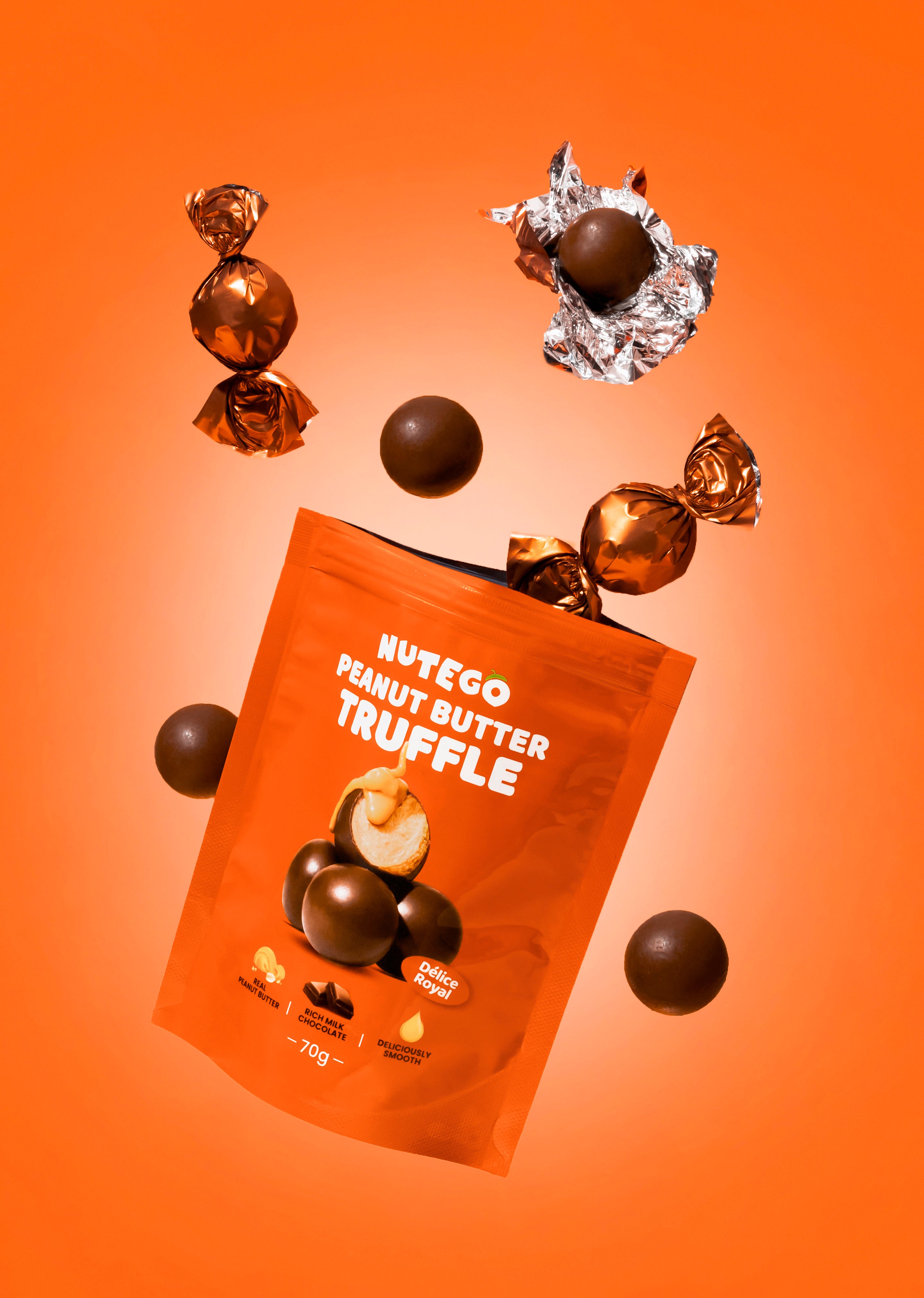 Peanut butter in milk truffle 70g