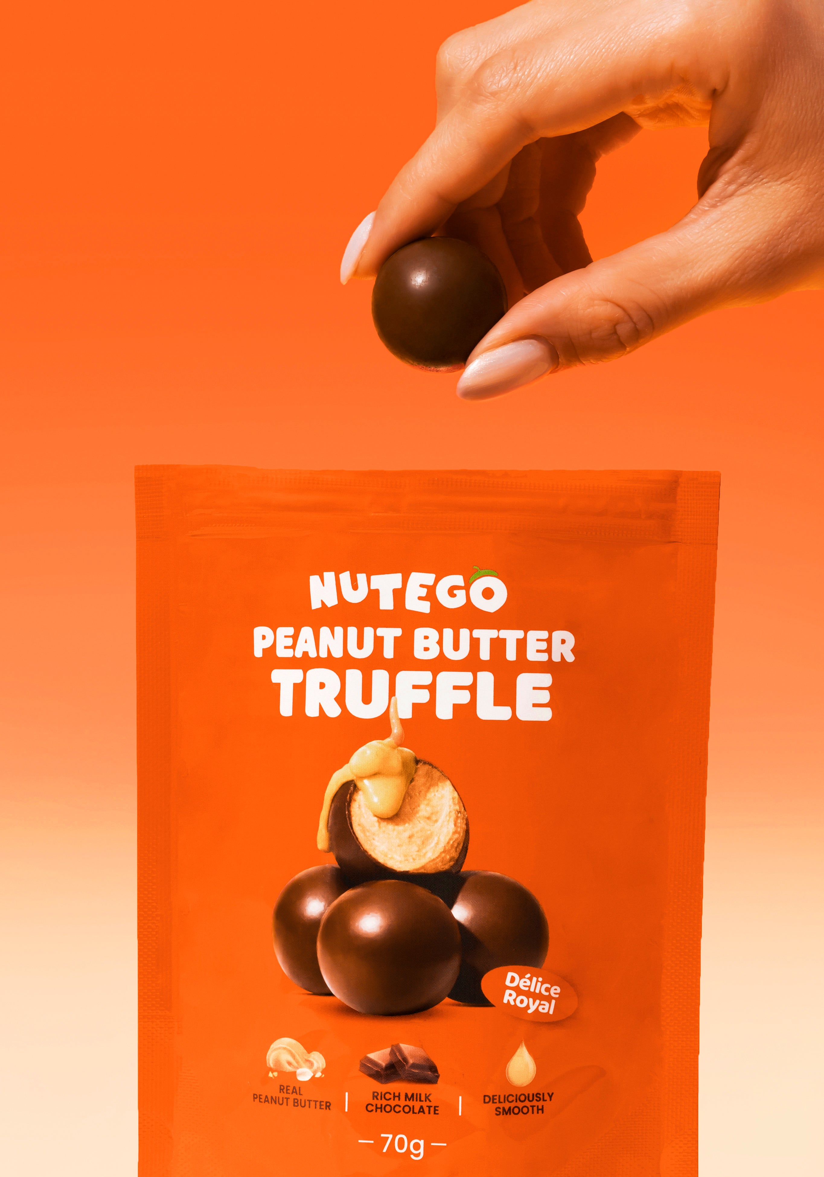 Peanut butter in milk truffle 70g
