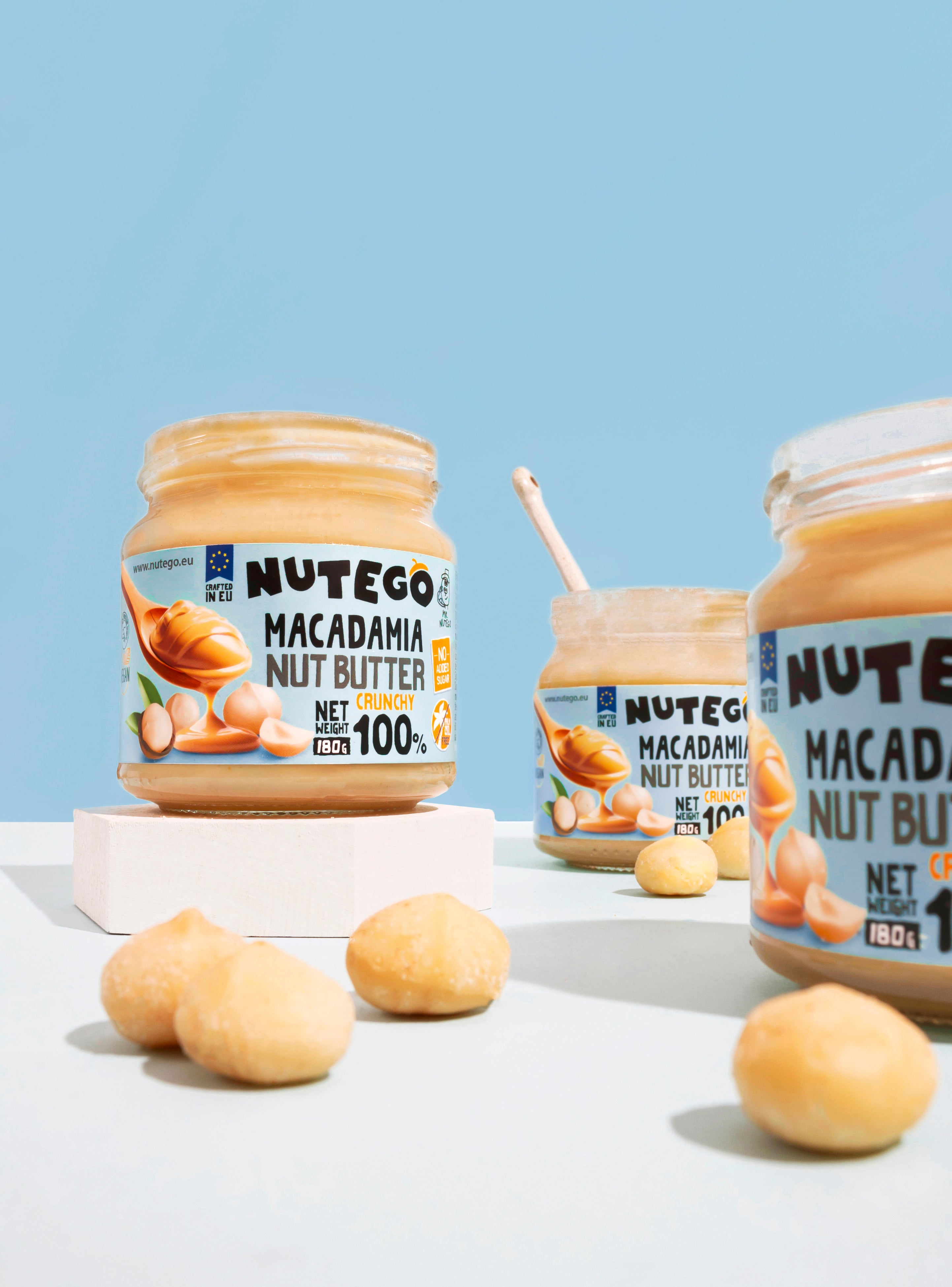 Knusprige Macadamia-Nussbutter – 100%