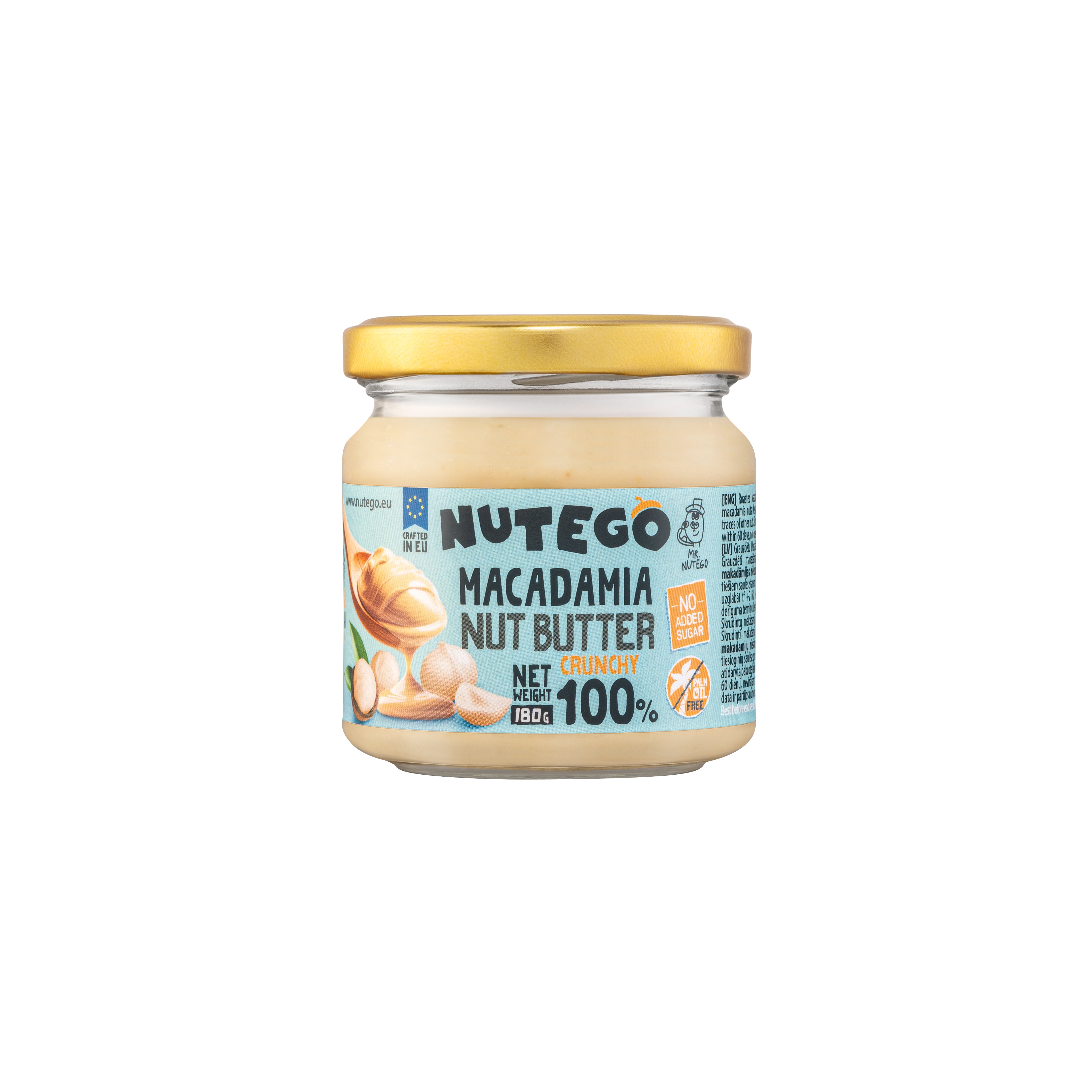 Knusprige Macadamia-Nussbutter – 100%