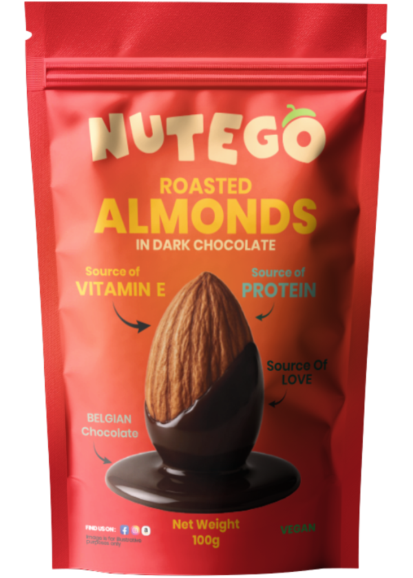 Roasted Almonds in Dark Chocolate 100g ✅